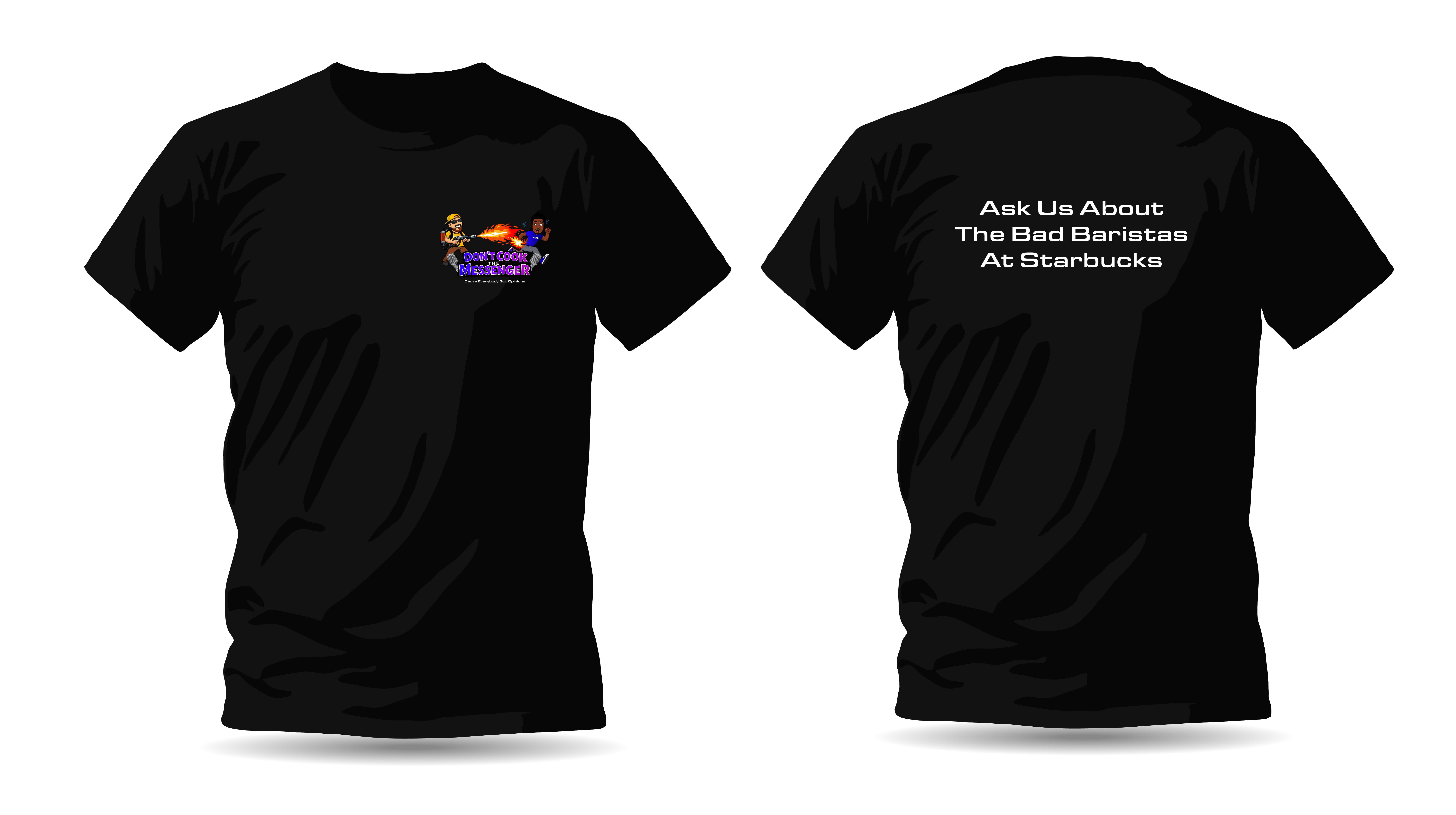 DCTM Starbucks shirt front and back